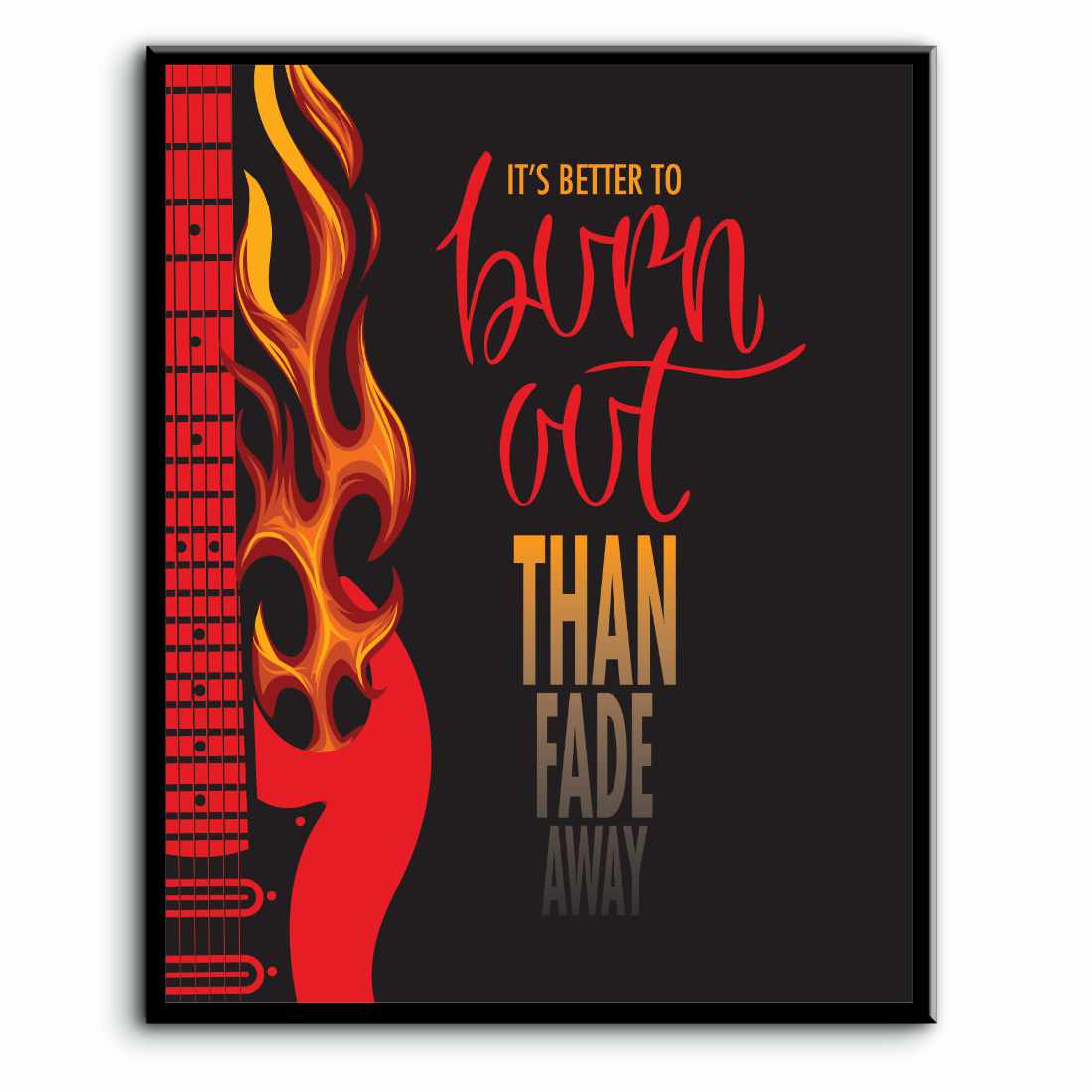 Rock of Ages by Def Leppard - Song Lyric Rock Music Print Song Lyrics Art Song Lyrics Art 8x10 Laminated Plaque