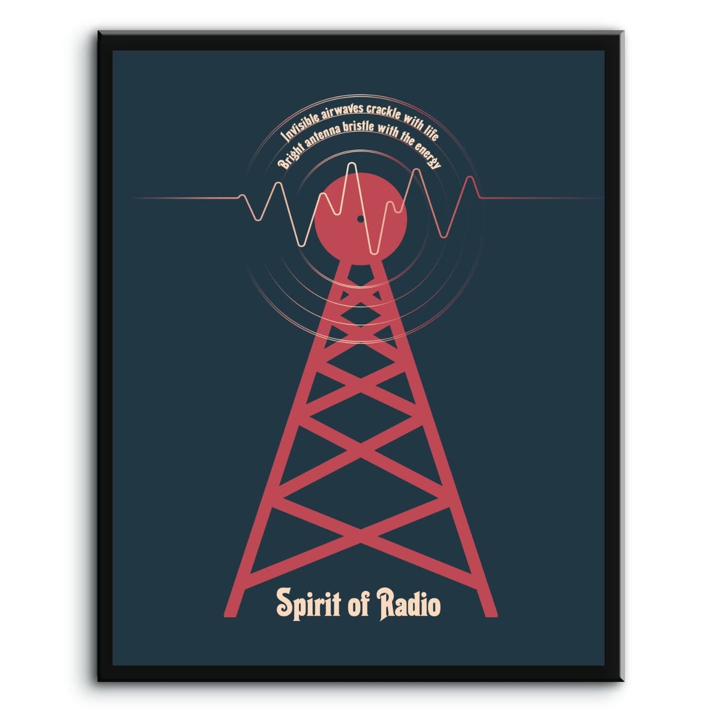 The Spirit of Radio by Rush - Classic Rock Music Lyric Print Song Lyrics Art Song Lyrics Art 8x10 Plaque Mount