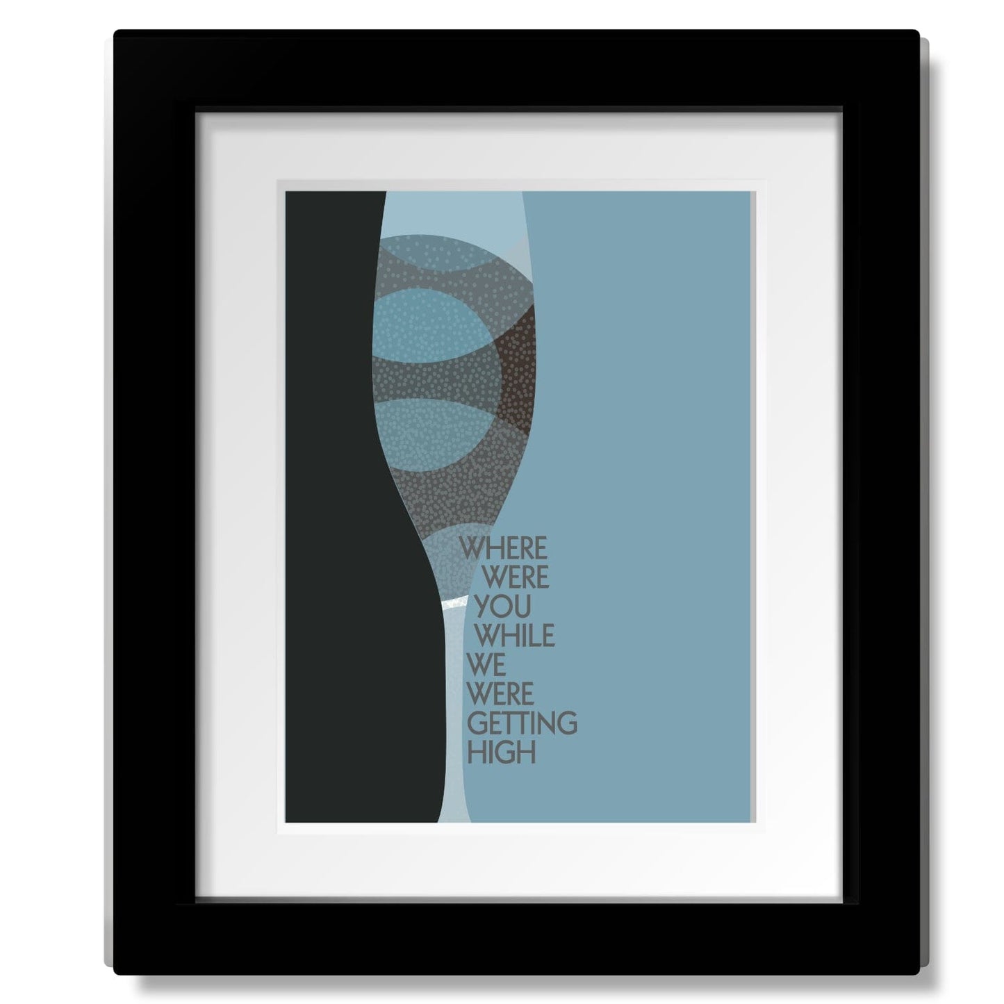 Champagne Supernova by Oasis - Song Lyrics Music Art Print Song Lyrics Art Song Lyrics Art 8x10 Matted and Framed Print