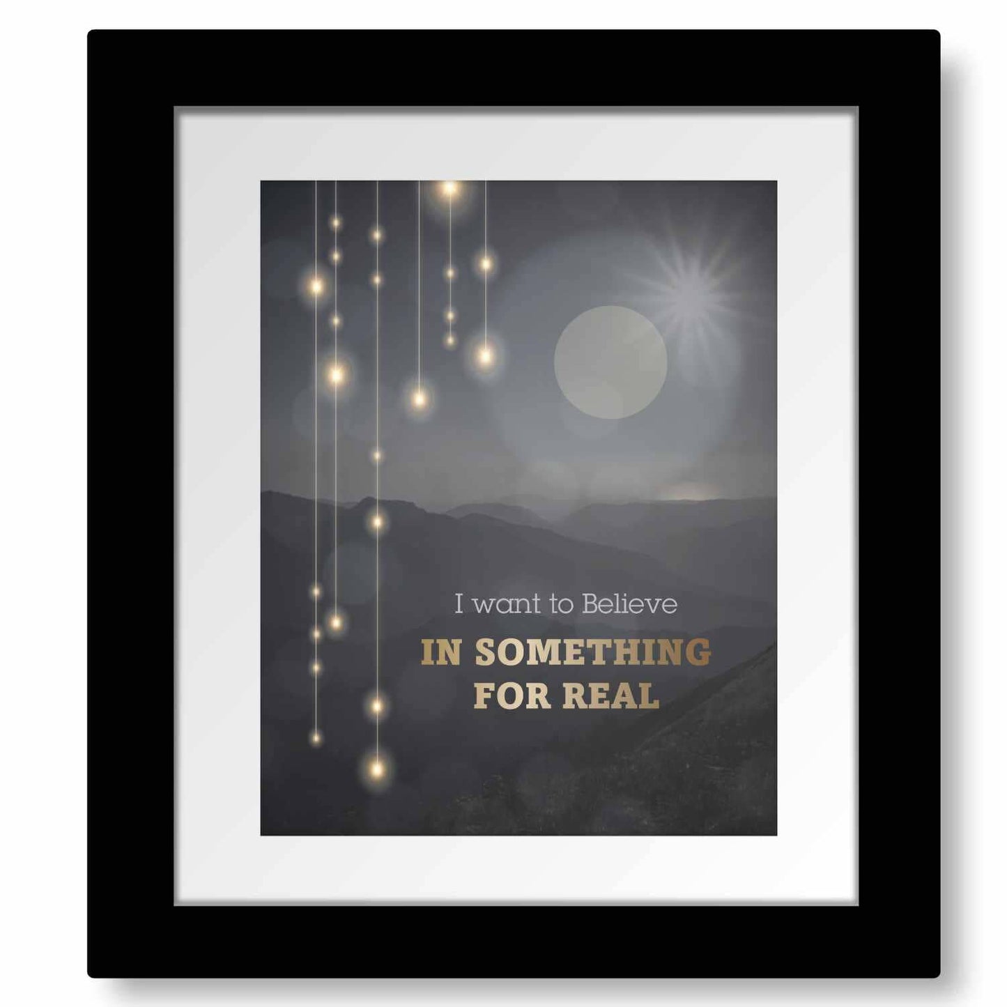 I Want to Believe by Sass Jordan - 80s Music Lyric Art Print Song Lyrics Art Song Lyrics Art 8x10 Matted and Framed Print