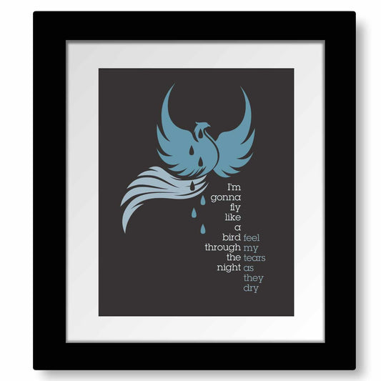 Chandelier by Sia - Pop Music Song Lyric Wall Art Print Song Lyrics Art Song Lyrics Art 8x10 Framed and Matted Print