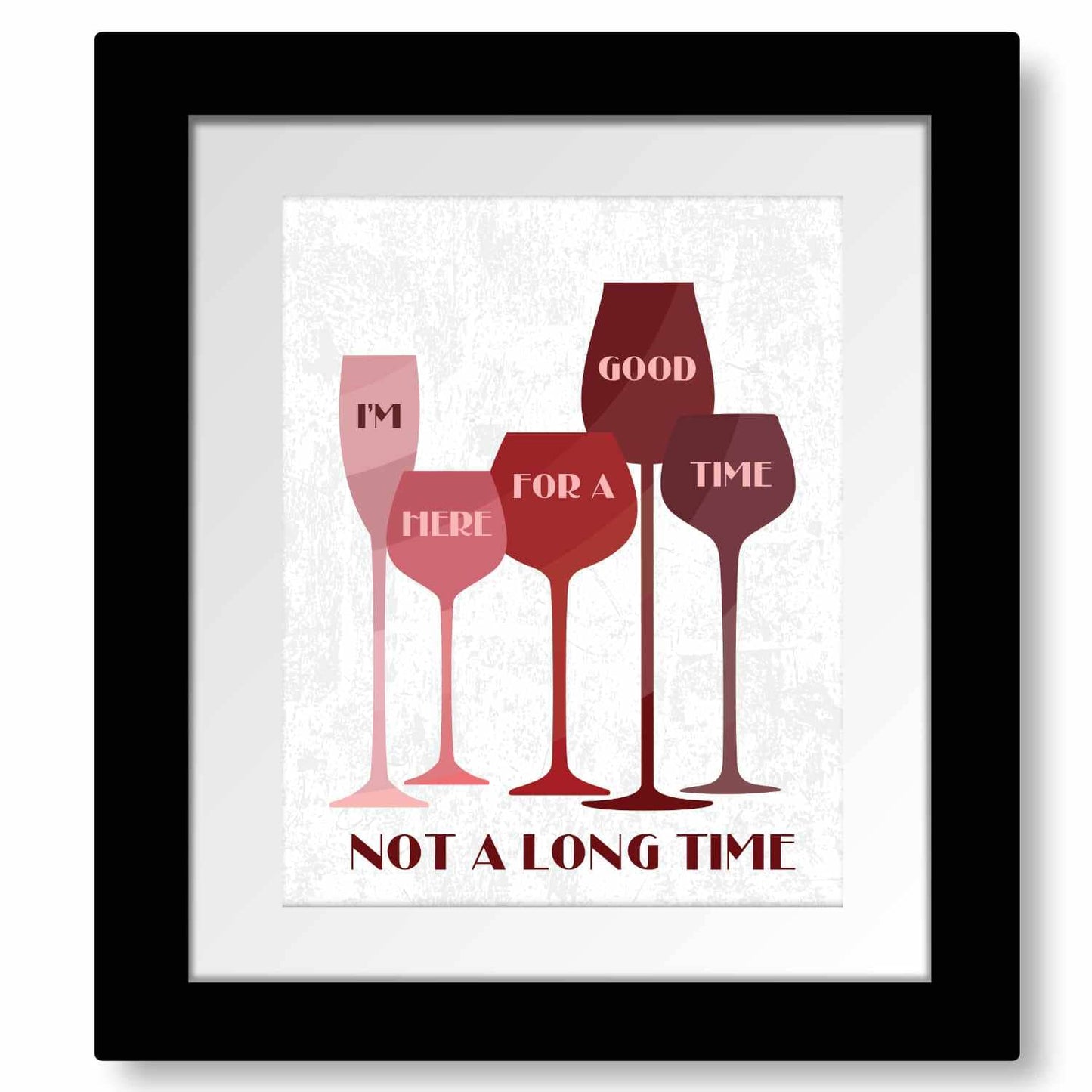 Here for a Good Time by Trooper - 70s Song Lyric Inspired Art Song Lyrics Art Song Lyrics Art 8x10 Matted and Framed Print