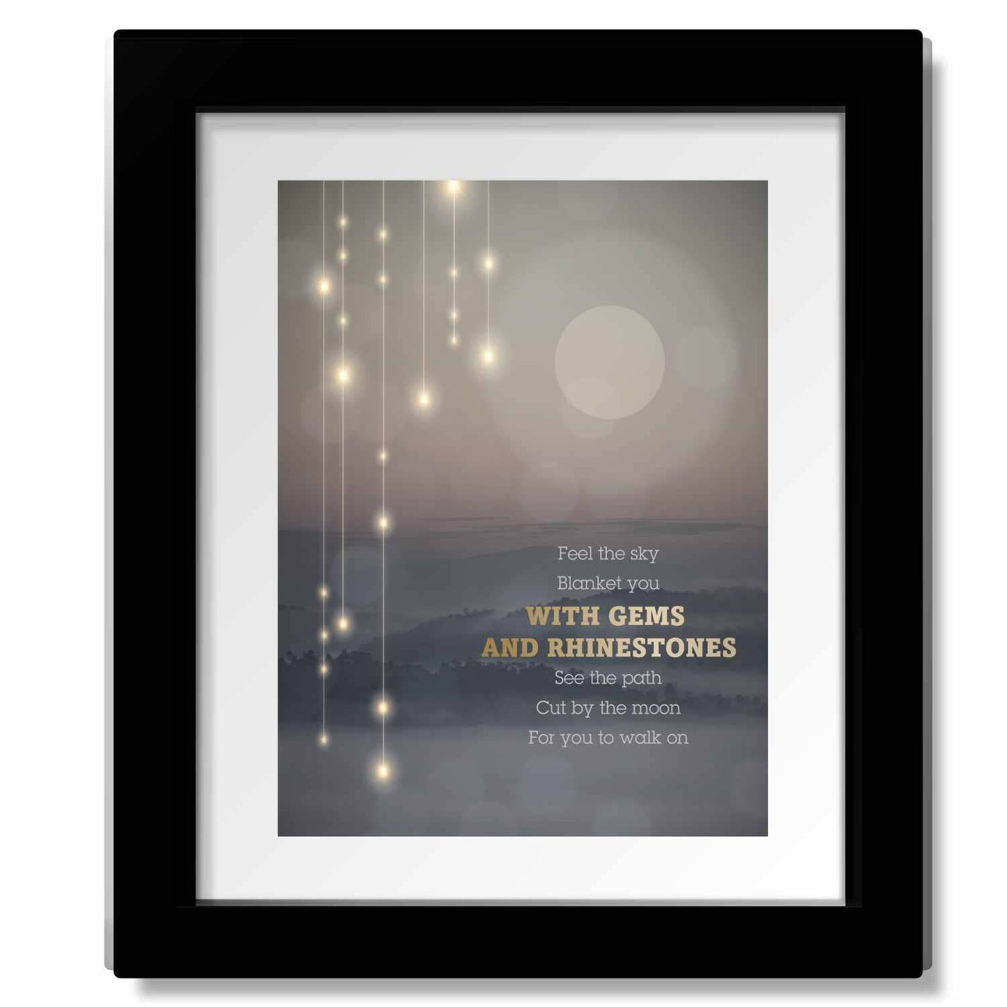 Unknown Thought by Pearl Jam - Song Lyric Art Memorabilia Song Lyrics Art Song Lyrics Art 8x10 Matted and Framed Print