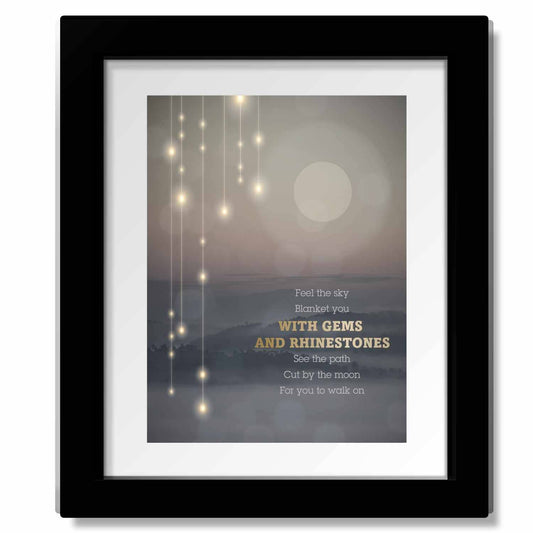 Unknown Thought by Pearl Jam - Song Lyric Art Memorabilia Song Lyrics Art Song Lyrics Art 8x10 Matted and Framed Print