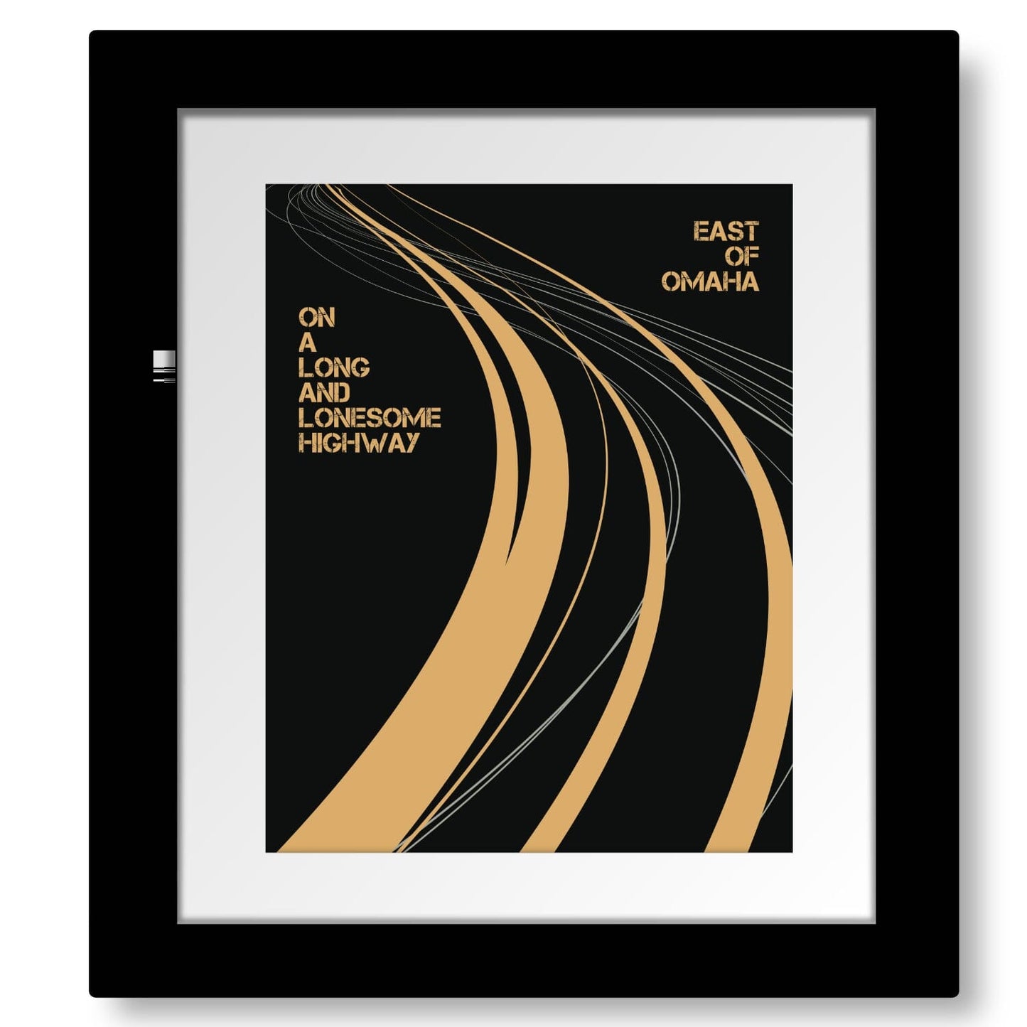 Turn the Page by Bob Seger - Song Lyrics Music Wall Art Song Lyrics Art Song Lyrics Art 8x10 Matted and Framed Print