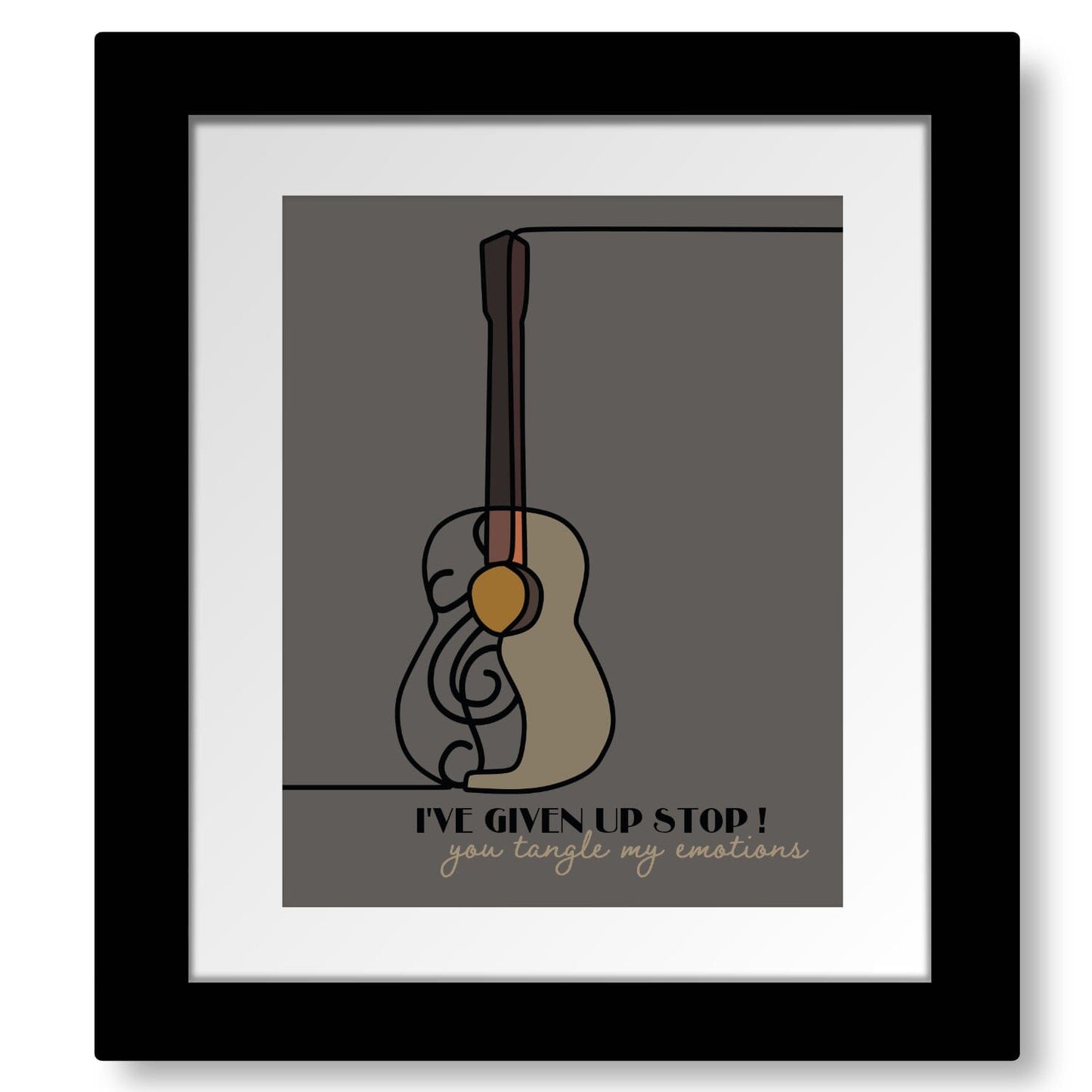 Don't Come Around Here no More by Tom Petty - Lyric Art Song Lyrics Art Song Lyrics Art 8x10 White Matted and Framed Print