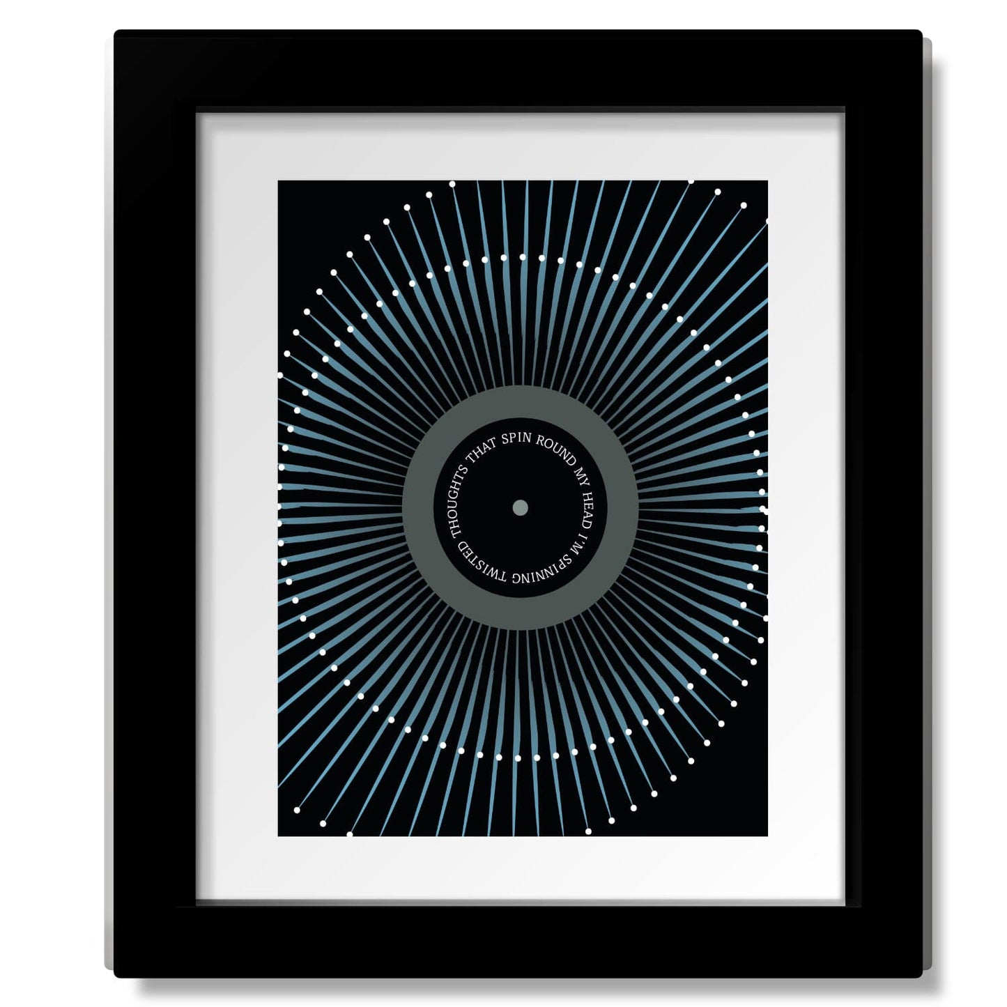 Black by Pearl Jam - Song Lyric Wall Art Prints Rock Music Song Lyrics Art Song Lyrics Art 8x10 Matted and Framed Print