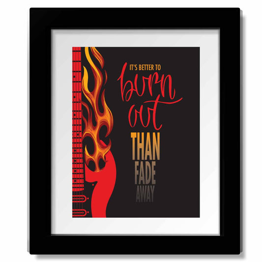 Rock of Ages by Def Leppard - Song Lyric Rock Music Print Song Lyrics Art Song Lyrics Art 8x10 Matted and Framed Print