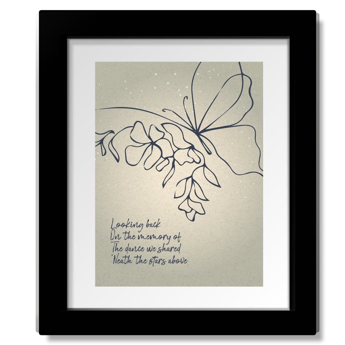The Dance by Garth Brooks - Pop Country Love Song Song Lyrics Art Song Lyrics Art 8x10 Matted and Framed Print