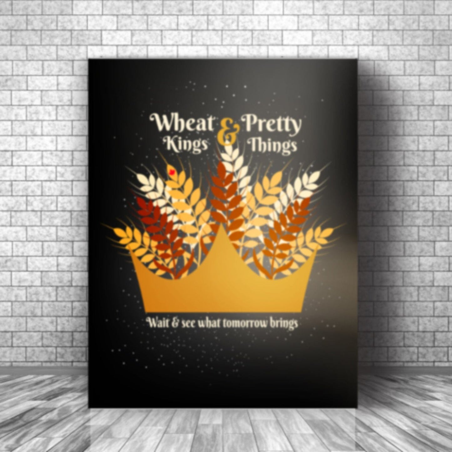 Wheat Kings by Tragically Hip - Lyric Inspired Music Print Song Lyrics Art Song Lyrics Art 11x14 Canvas Wrap