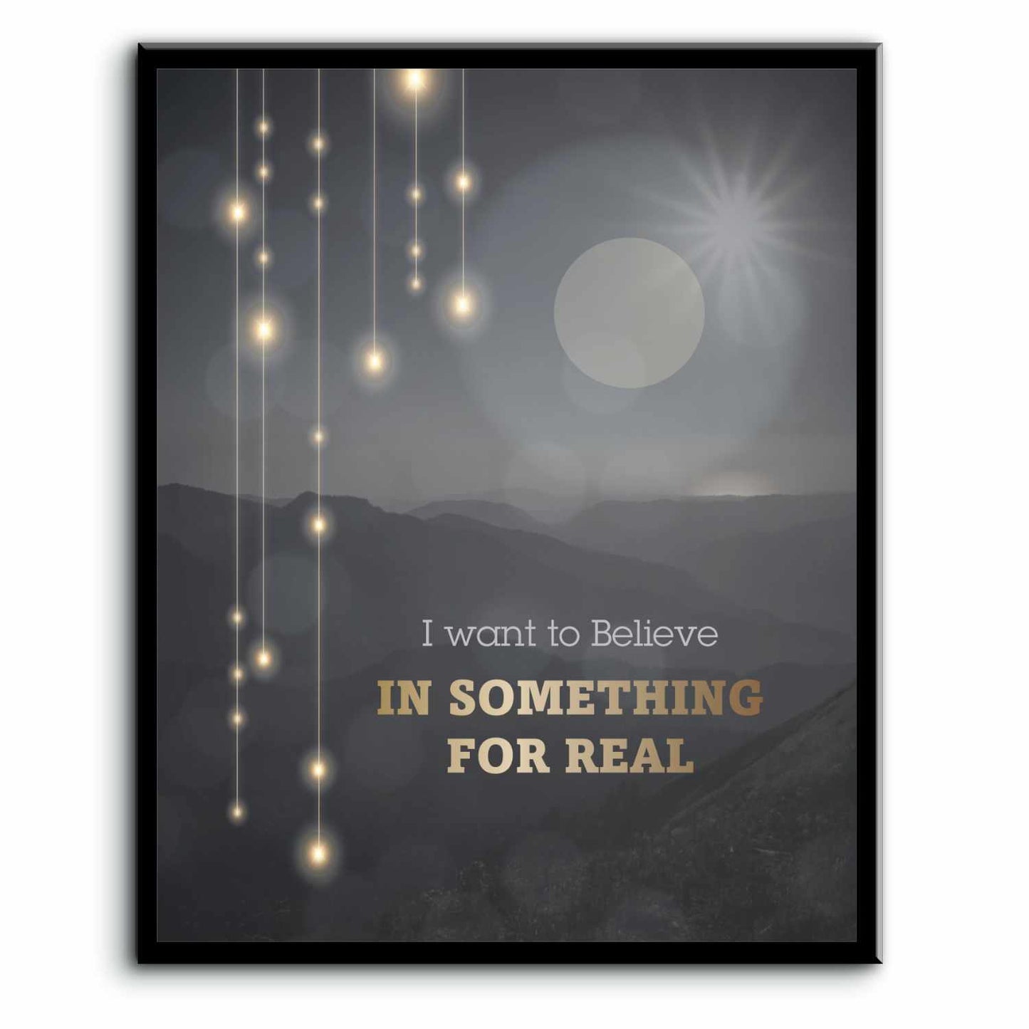 I Want to Believe by Sass Jordan - 80s Music Lyric Art Print Song Lyrics Art Song Lyrics Art 8x10 Plaque Mount
