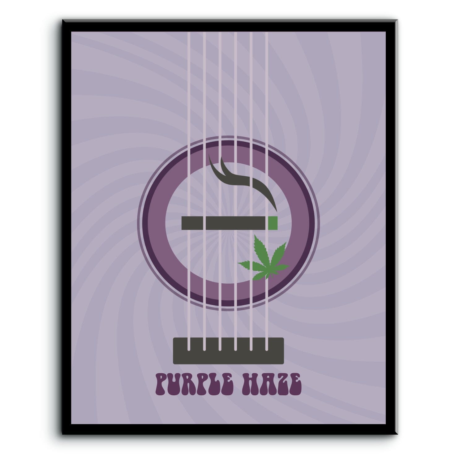 Purple Haze by Jimi Hendrix - Song Lyrics Art Poster Print Song Lyrics Art Song Lyrics Art 8x10 Plaque Mount