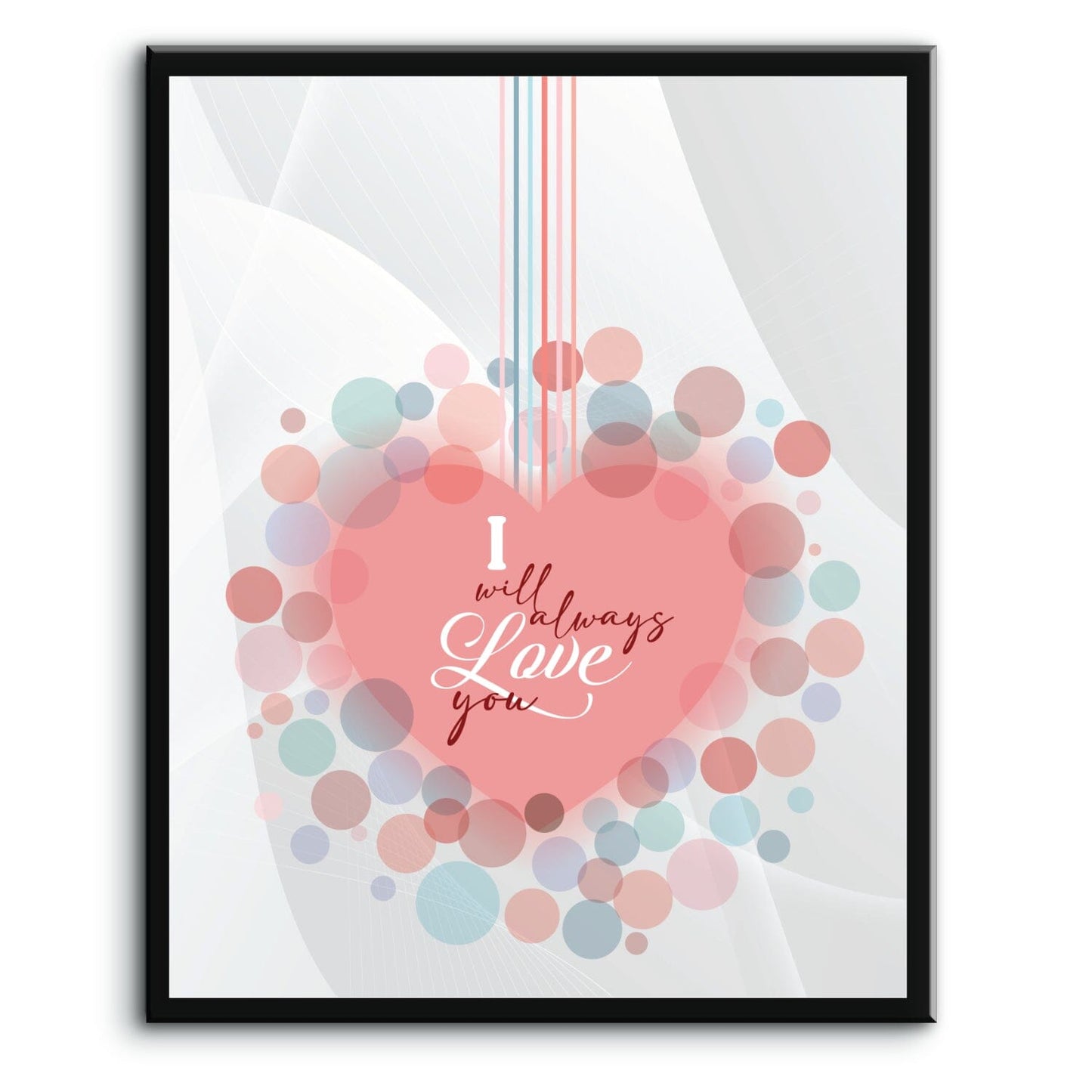 I Will Always Love You by Whitney Houston - Pop Song Art Song Lyrics Art Song Lyrics Art 8x10 Plaque Mount