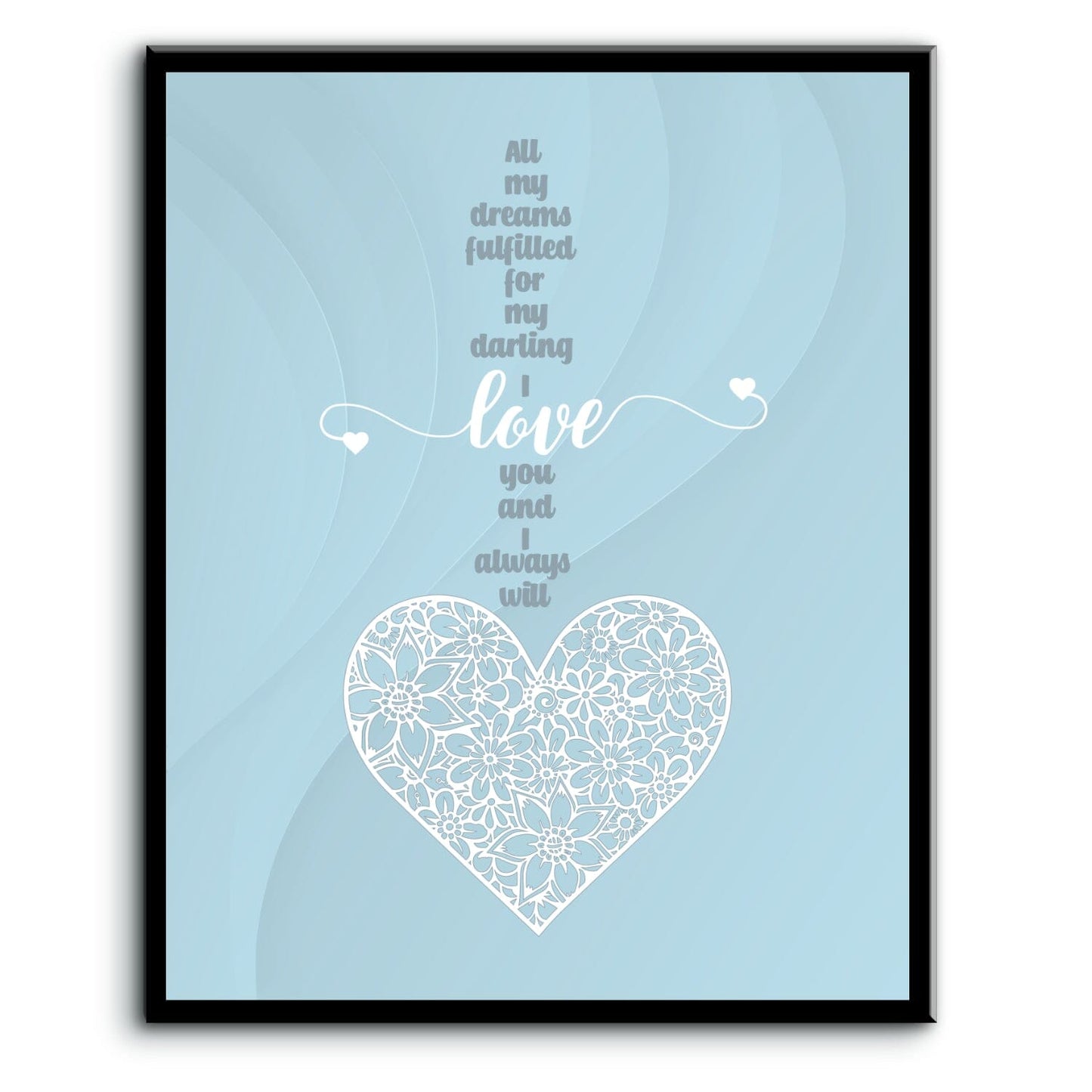 Love Me Tender by Elvis Presley - Wedding Song Lyric Print Song Lyrics Art Song Lyrics Art 8x10 Plaque Mount