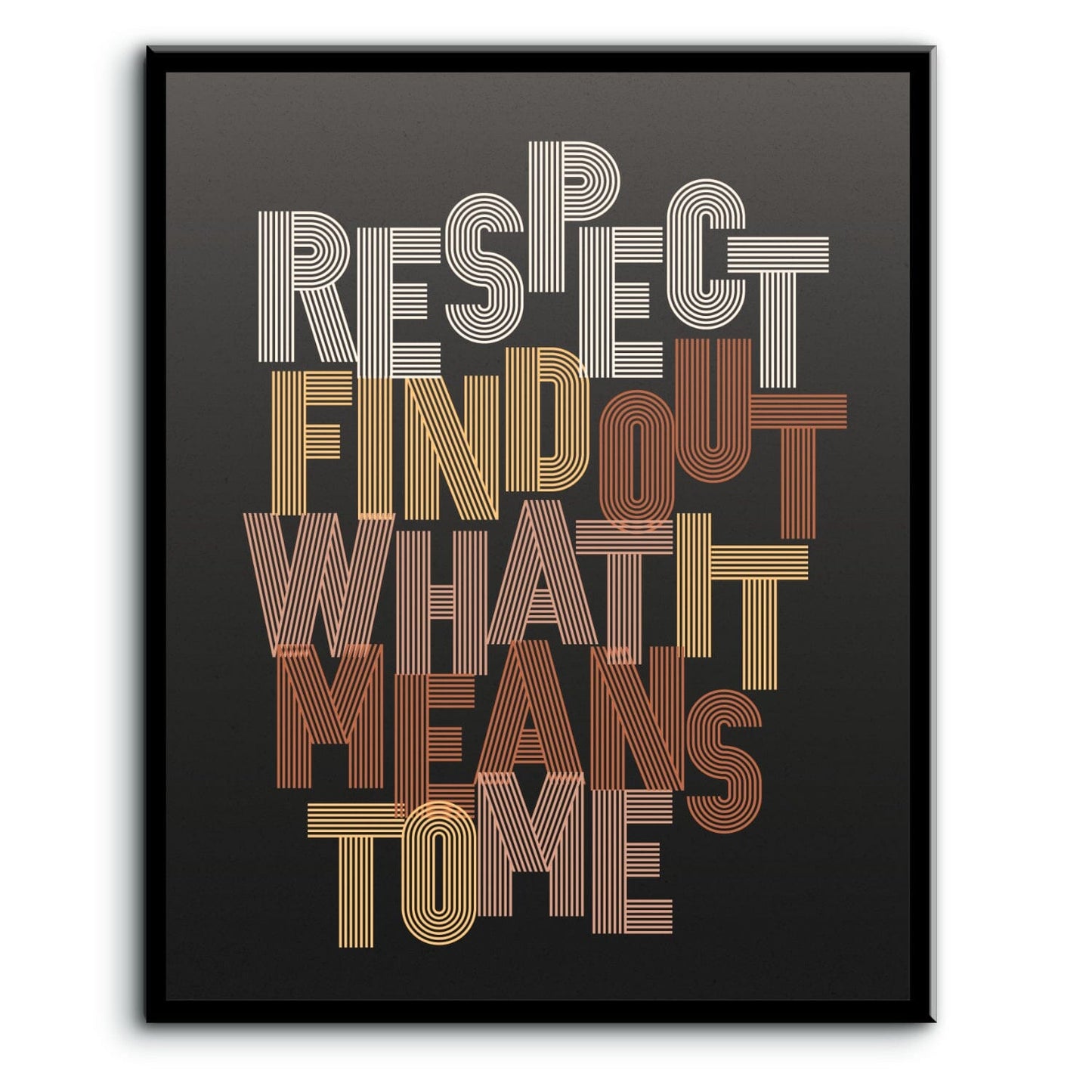 RESPECT by Aretha Franklin - Song Lyric Motown Soul Music Song Lyrics Art Song Lyrics Art 8x10 Plaque Mount