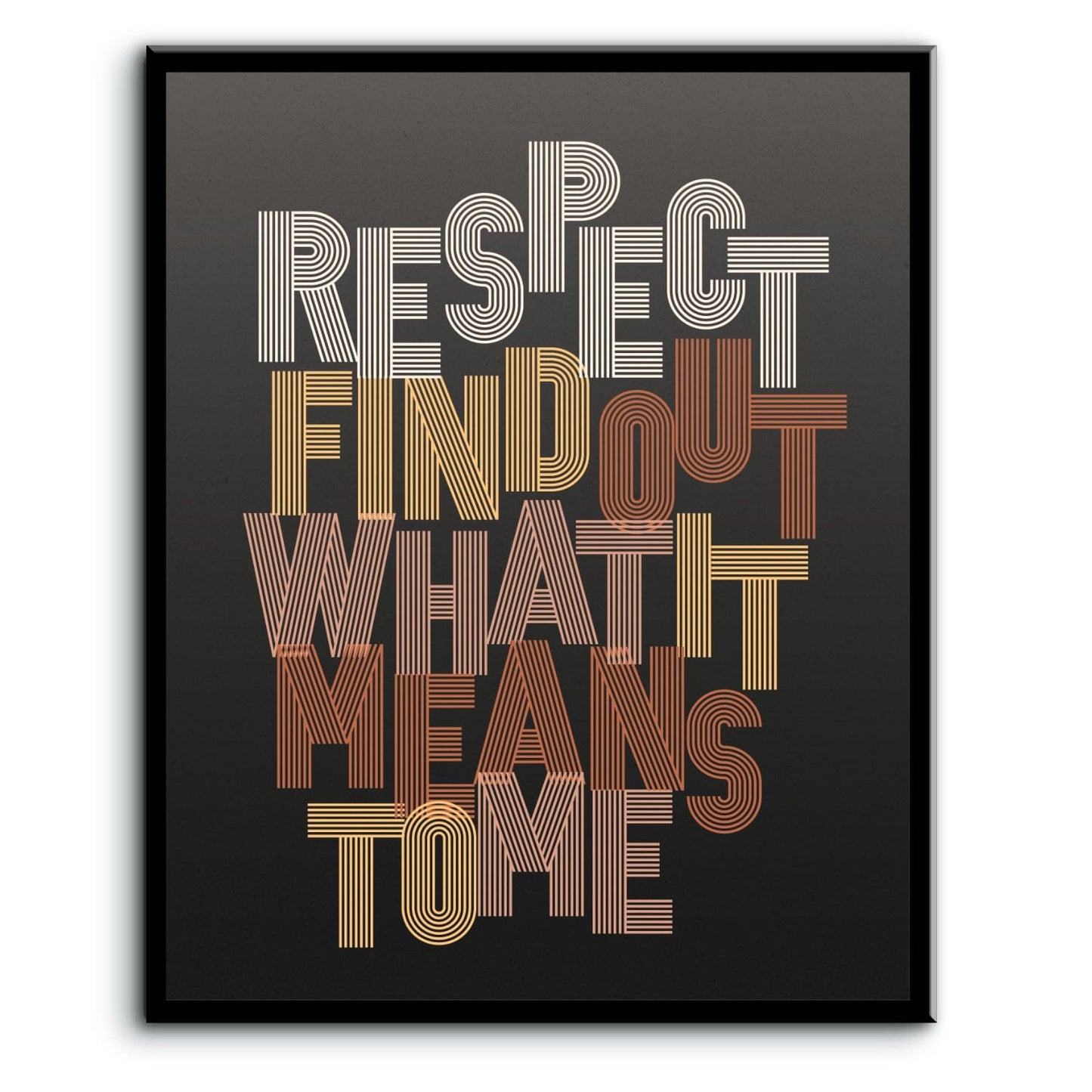 RESPECT by Aretha Franklin - Song Lyric Motown Soul Music Song Lyrics Art Song Lyrics Art 8x10 Plaque Mount 