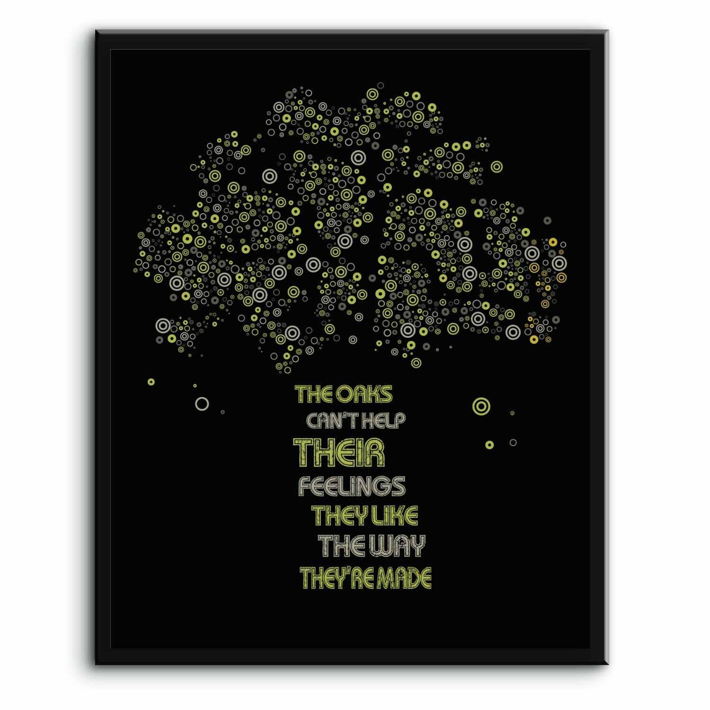 The Trees by Rush - Lyric Inspired Song Art Rock Music Print Song Lyrics Art Song Lyrics Art 8x10 Plaque Mount