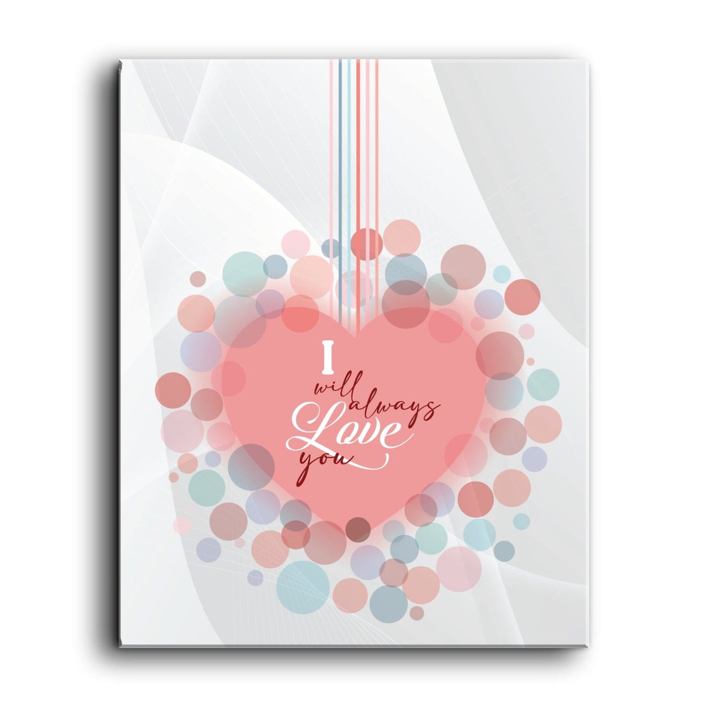I Will Always Love You by Whitney Houston - Pop Song Art Song Lyrics Art Song Lyrics Art 11x14 Canvas Wrap
