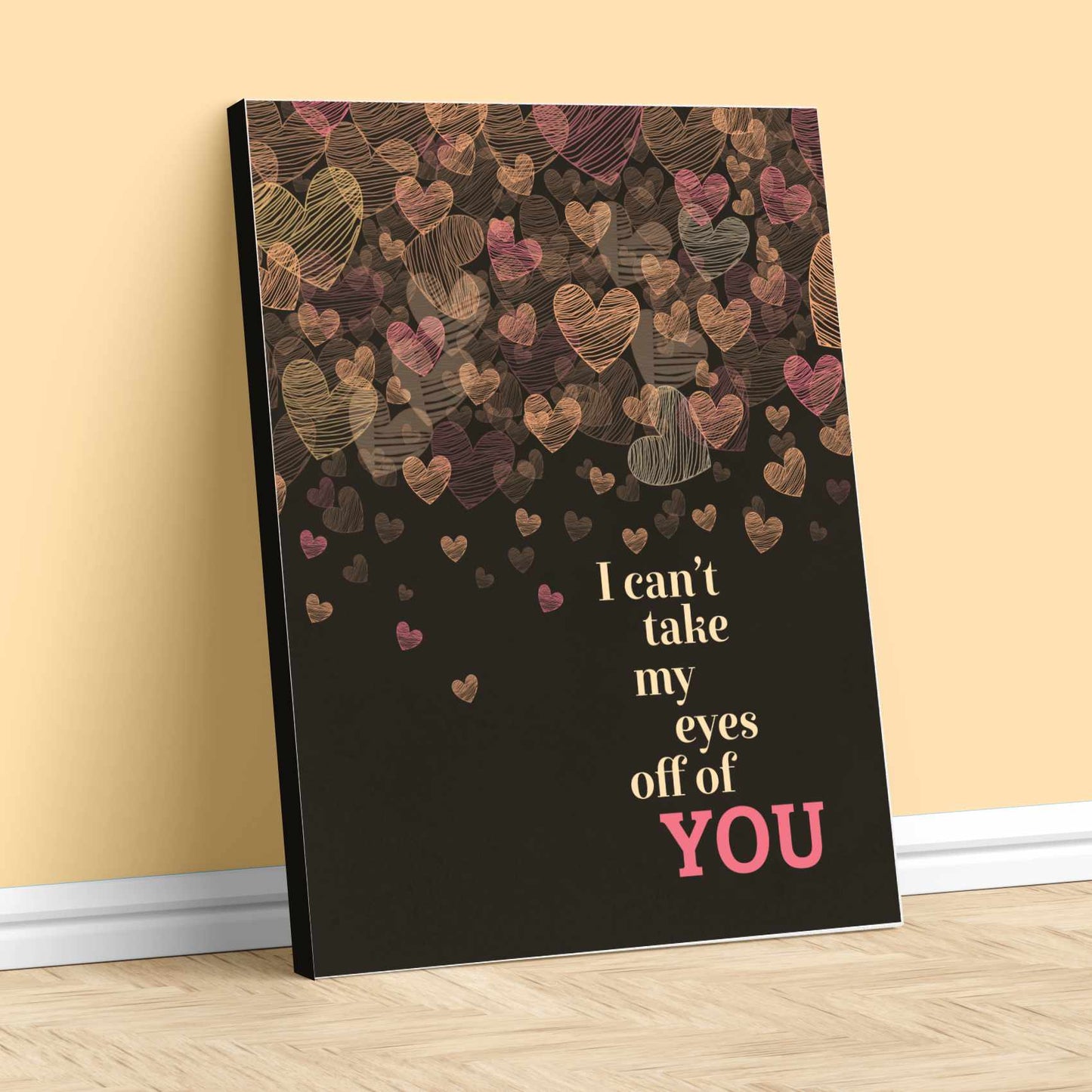 Can't Take My Eyes off You by Frankie Valli - 60s Love Song Song Lyrics Art Song Lyrics Art 11x14 Canvas Wrap