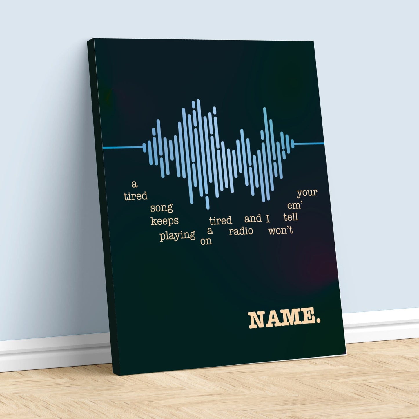 Name by Goo Goo Dolls - Pop Music Song Lyrics Art Poster Song Lyrics Art Song Lyrics Art 11x14 Canvas Wrap