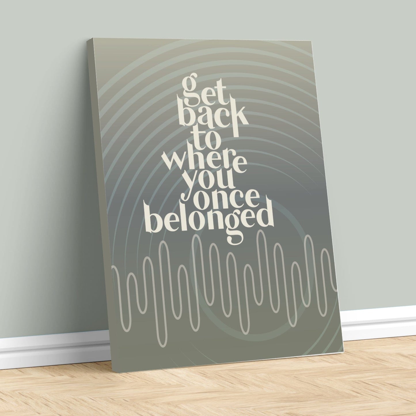 Get Back by the Beatles - Song Lyrics Music Art Print Poster Song Lyrics Art Song Lyrics Art 11x14 Canvas Wrap