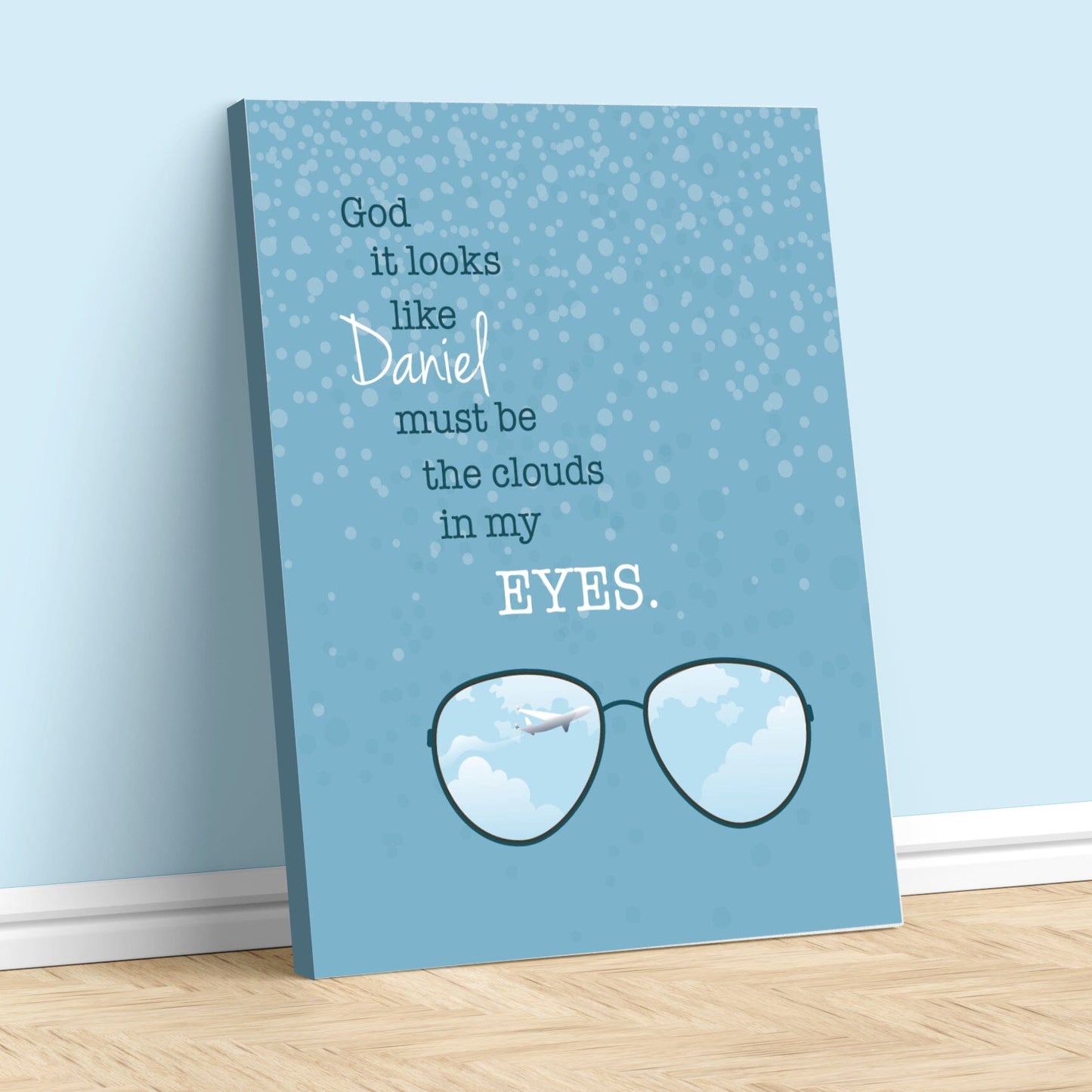Daniel by Elton John - Song Lyric Music Print Wall Art Song Lyrics Art Song Lyrics Art 11x14 Canvas Wrap