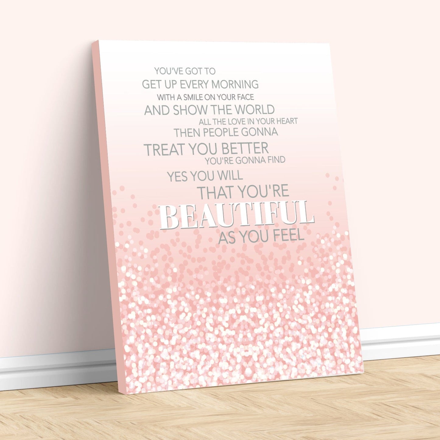 Beautiful by Carole King - 70s Love Song Lyrics Art Print Song Lyrics Art Song Lyrics Art 11x14 Canvas Wrap