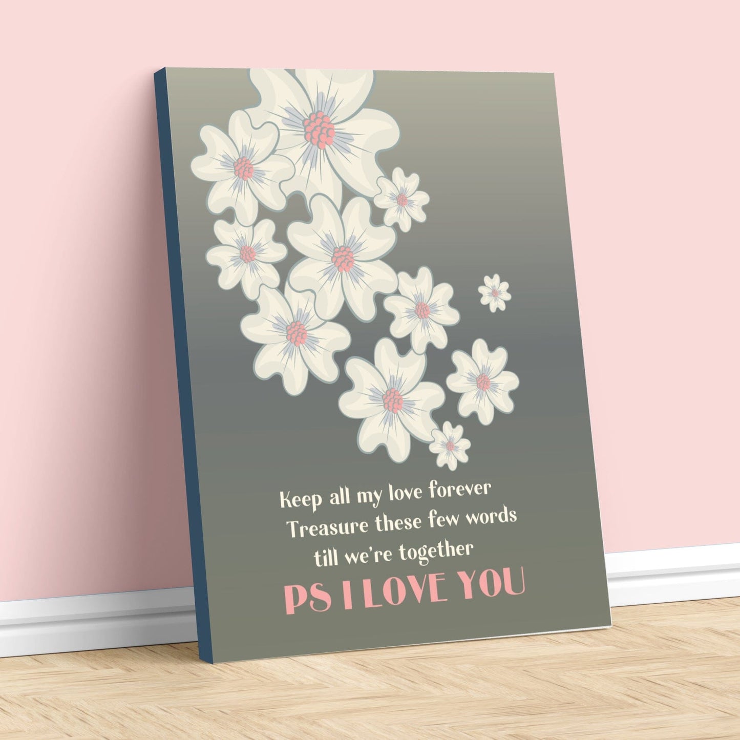 PS I Love You by Beatles - Music Memorabilia Love Song Art Song Lyrics Art Song Lyrics Art 11x14 Canvas Wrap