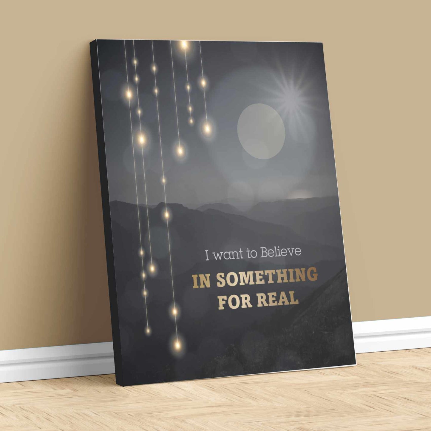 I Want to Believe by Sass Jordan - 80s Music Lyric Art Print Song Lyrics Art Song Lyrics Art 11x14 Canvas Wrap