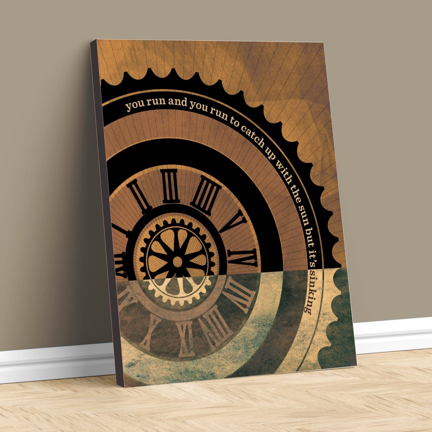 Time by Pink Floyd - Song Lyric Music Quote Artwork Print Song Lyrics Art Song Lyrics Art