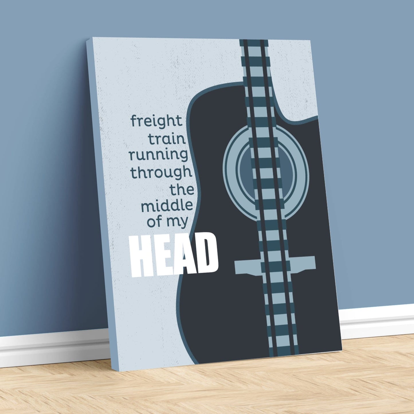 I'm on Fire by Bruce Springsteen - Wall Song Lyric Art Print Song Lyrics Art Song Lyrics Art 11x14 Canvas Wrap