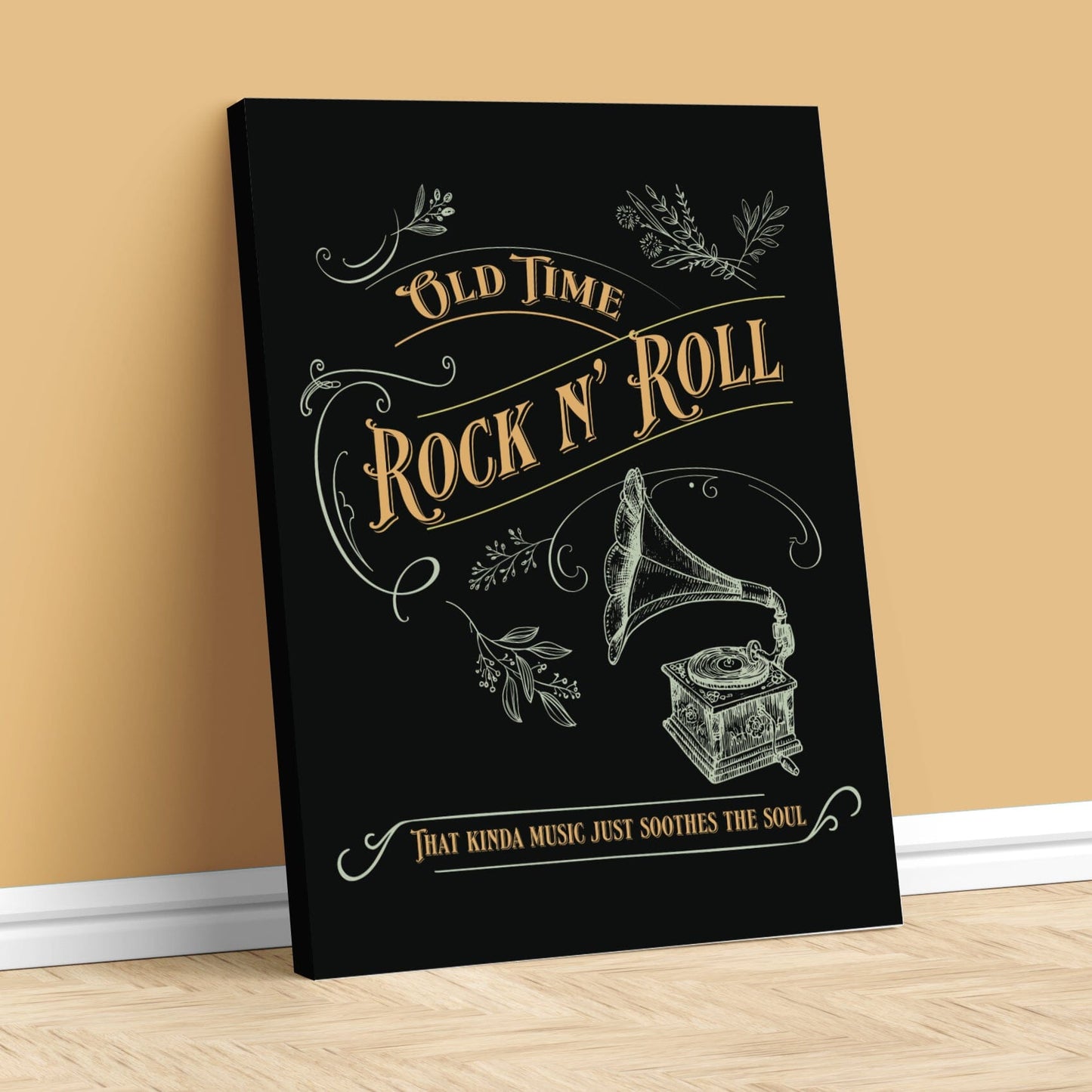 Old Time Rock N' Roll by Bob Seger - Song Lyrics Art Print Song Lyrics Art Song Lyrics Art 11x14 Canvas Wrap