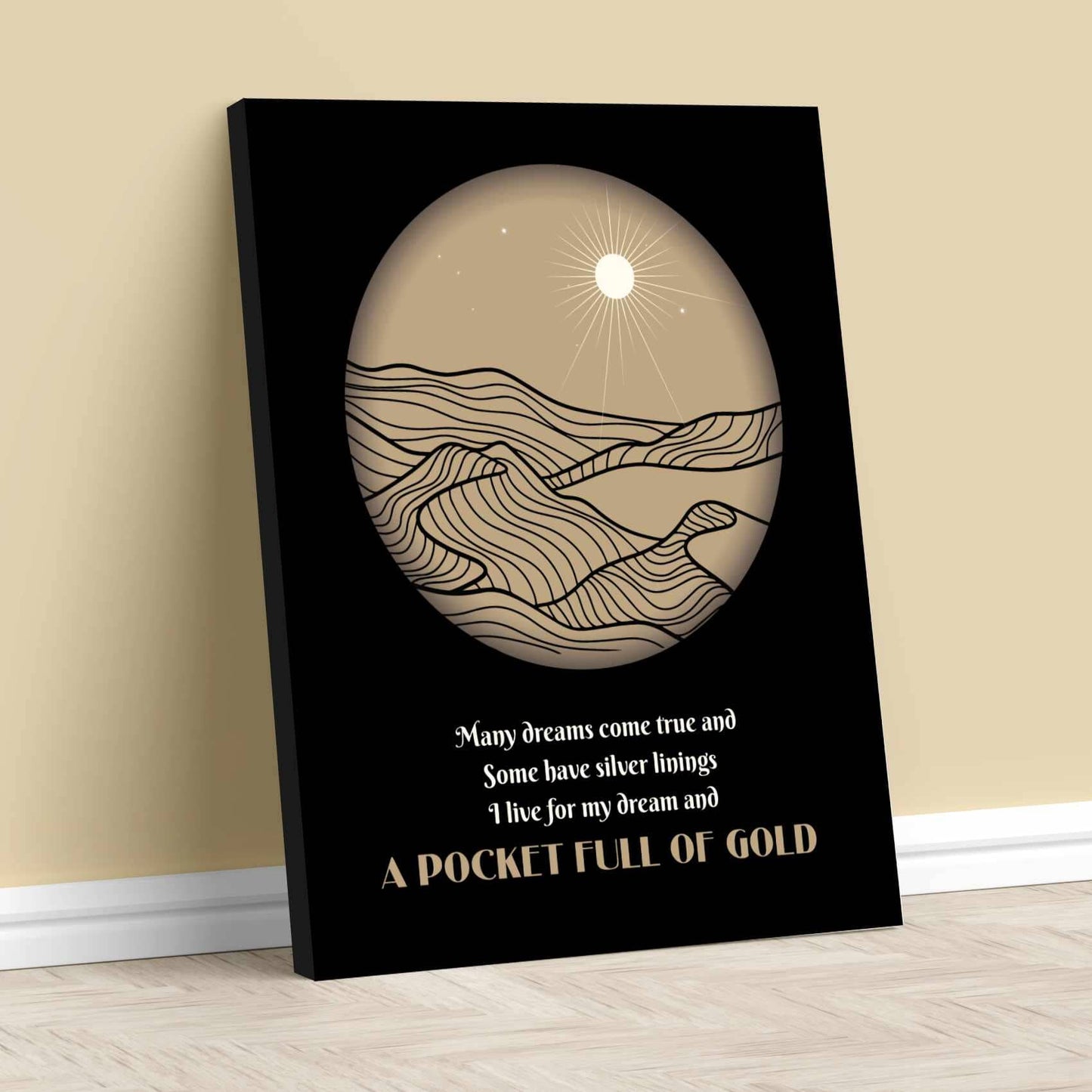Over the Hills and Far Away by Led Zeppelin - Rock Music Art Song Lyrics Art Song Lyrics Art 11x14 Canvas Wrap