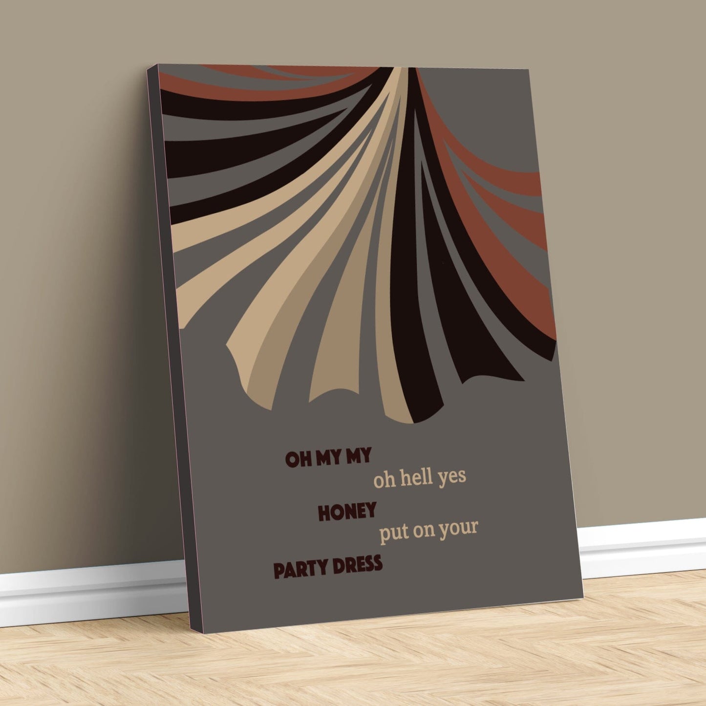 Mary Jane's Last Dance by Tom Petty - Song Lyric Wall Print Song Lyrics Art Song Lyrics Art 16x20 Canvas Wrap