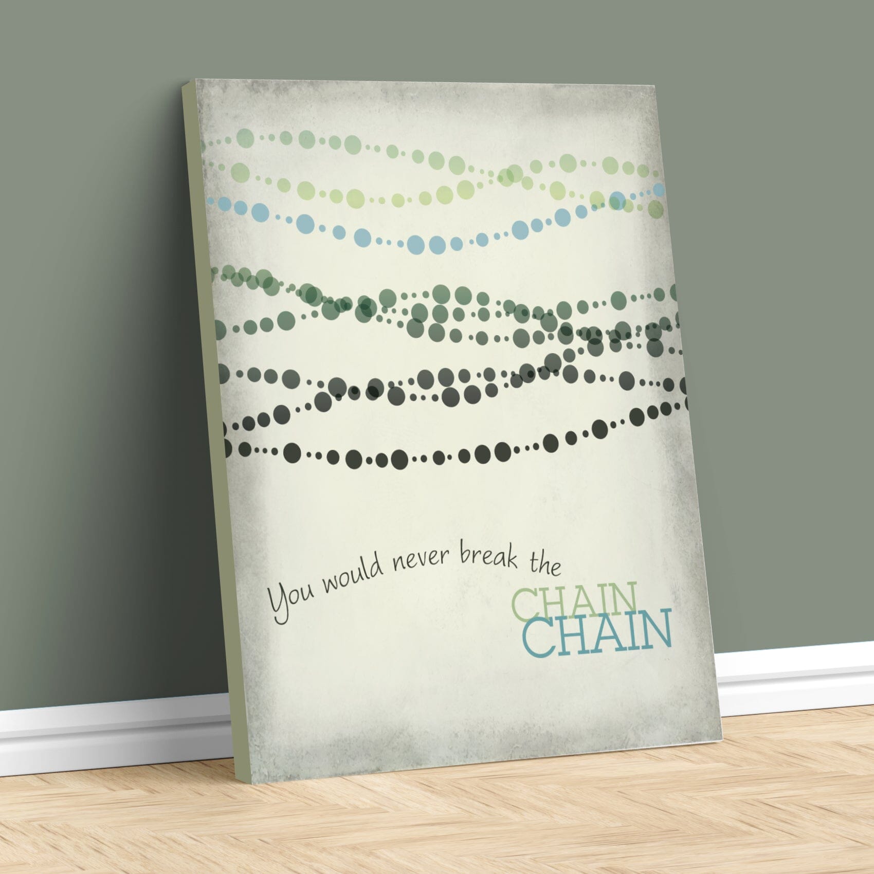 The Chain by Fleetwood Mac - Rock Music Song Lyric Print Song Lyrics Art Song Lyrics Art 11x14 Canvas Wrap 
