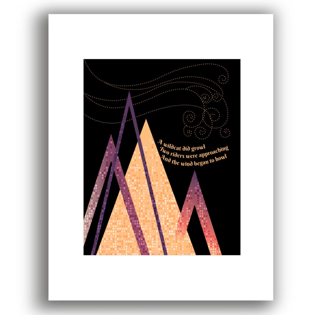 All Along the Watchtower by Jimi Hendrix - Song Lyric Art Song Lyrics Art Song Lyrics Art 8x10 Unframed White Matted Print