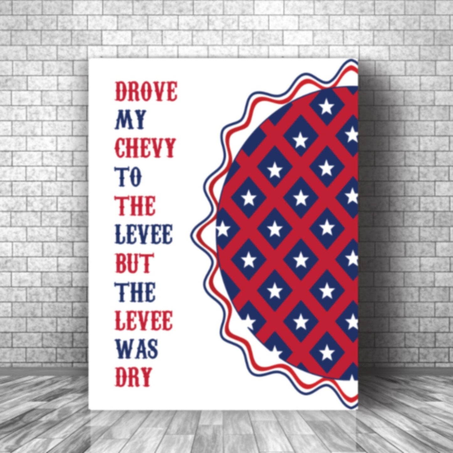 American Pie by Don McLean - Lyric Inspired Memorabilia Song Lyrics Art Song Lyrics Art 11x14 Canvas Wrap