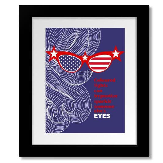 American Woman by the Guess Who - 70s Song Lyric Art Print Song Lyrics Art Song Lyrics Art 8x10 Matted and Framed Print 
