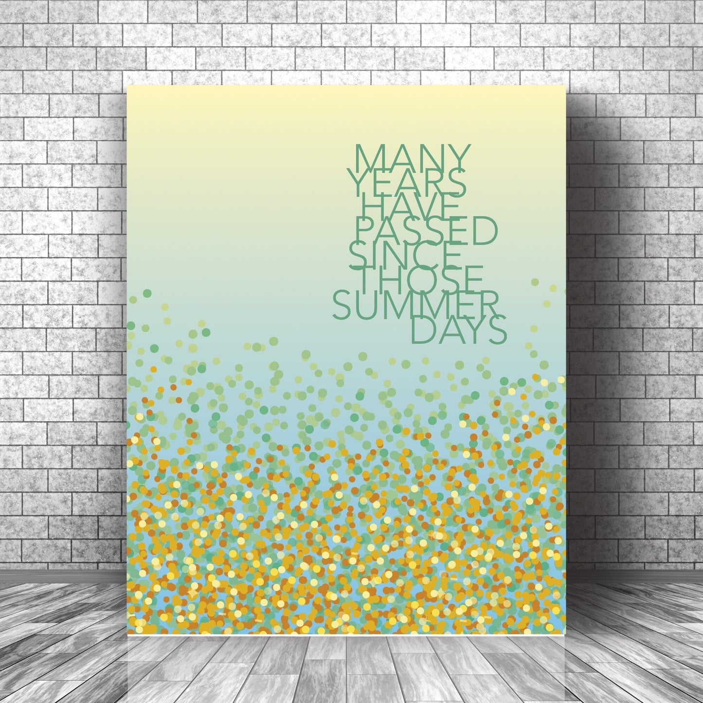 Fields of Gold by Sting - 80s Song Lyric Art Print Decor Song Lyrics Art Song Lyrics Art 11x14 Canvas Wrap