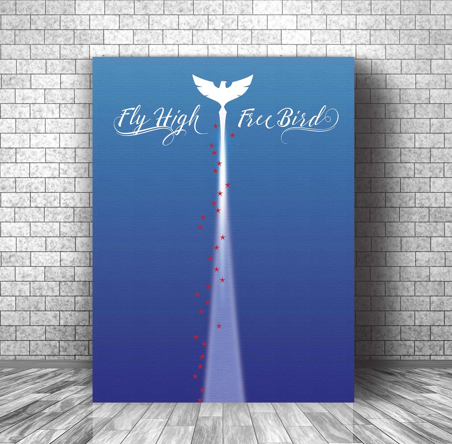 Free Bird by Lynyrd Skynyrd - Rock Music Song Lyric Artwork Song Lyrics Art Song Lyrics Art 11x14 Canvas Wrap
