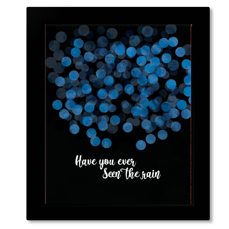 Have You Ever Seen the Rain by Creedence Clearwater Revival Song Lyrics Art Song Lyrics Art 8x10 Framed Print (without mat)