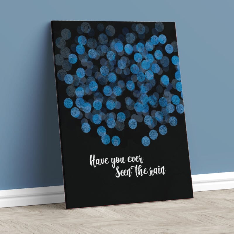 Have You Ever Seen the Rain by Creedence Clearwater Revival Song Lyrics Art Song Lyrics Art 11x14 Canvas Wrap