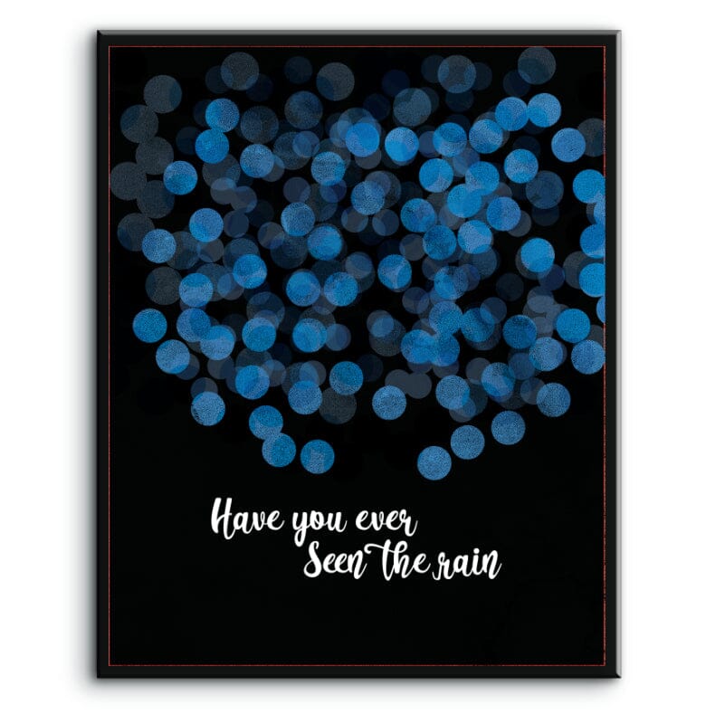 Have You Ever Seen the Rain by Creedence Clearwater Revival Song Lyrics Art Song Lyrics Art 8x10 Plaque Mount