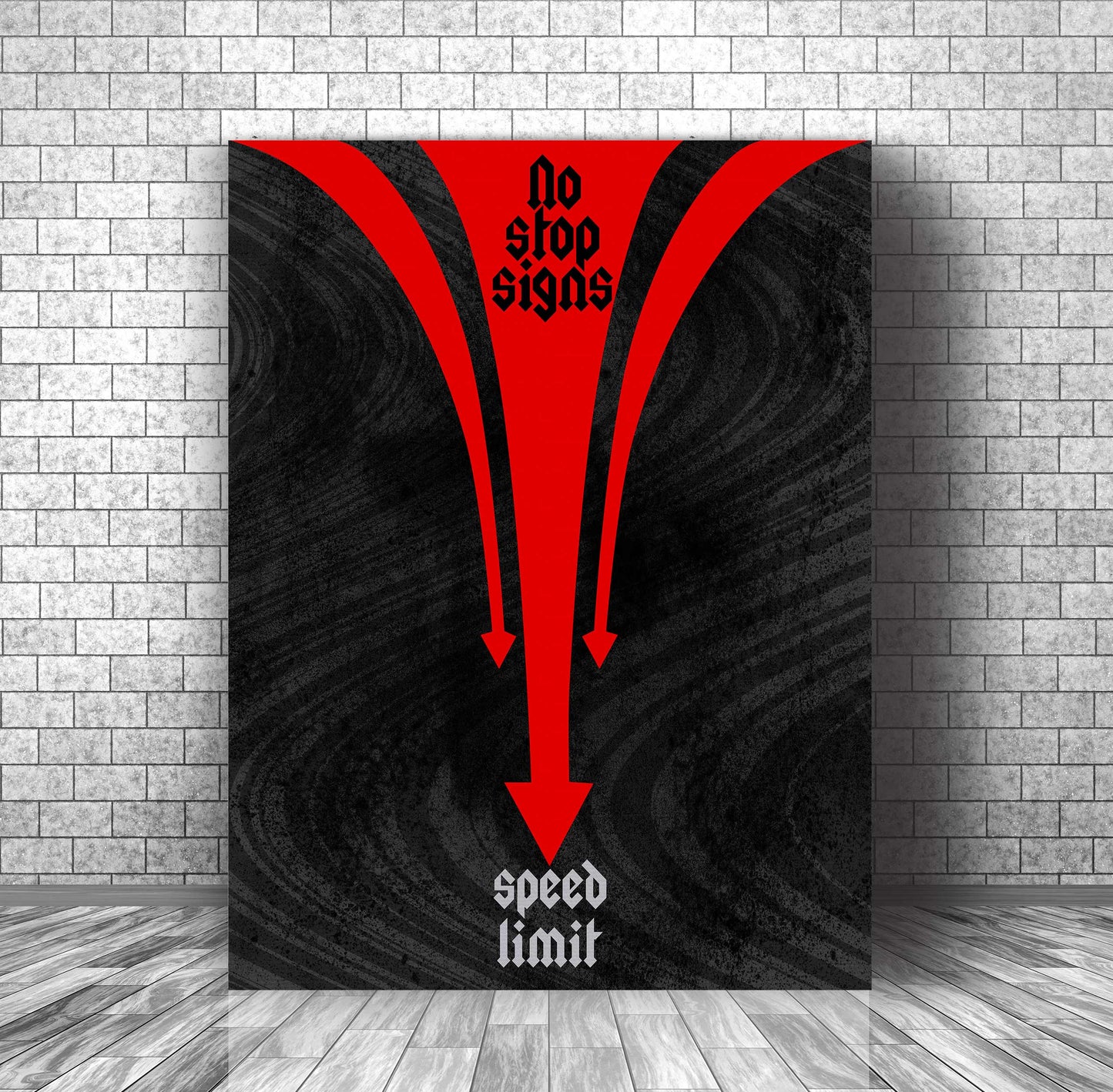Highway to Hell by ACDC - Rock Lyrics Inspired Art Print Song Lyrics Art Song Lyrics Art 11x14 Canvas Wrap