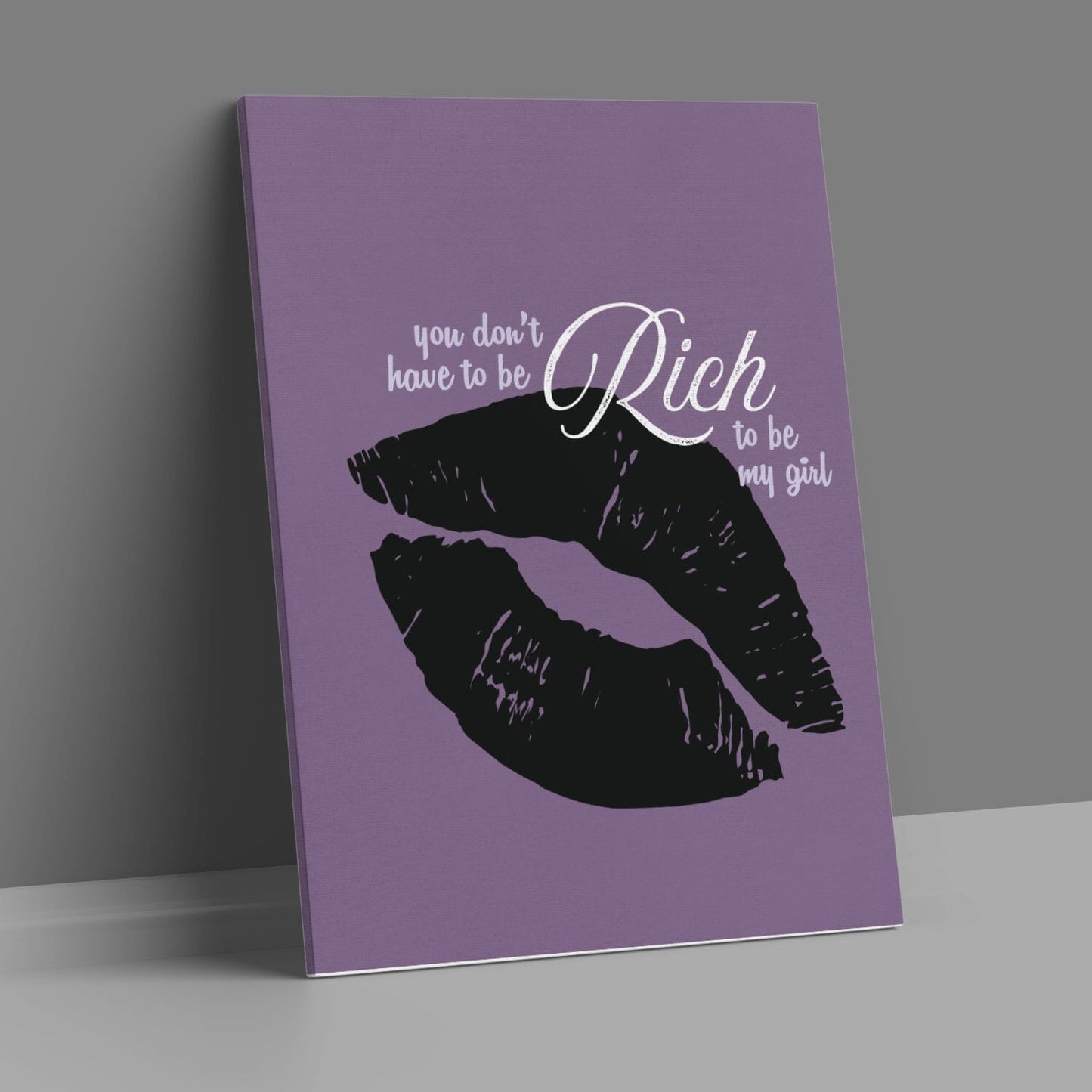 Kiss by Prince - Classic Rock Memorabilia Song Lyric Art Song Lyrics Art Song Lyrics Art 11x14 Canvas Wrap