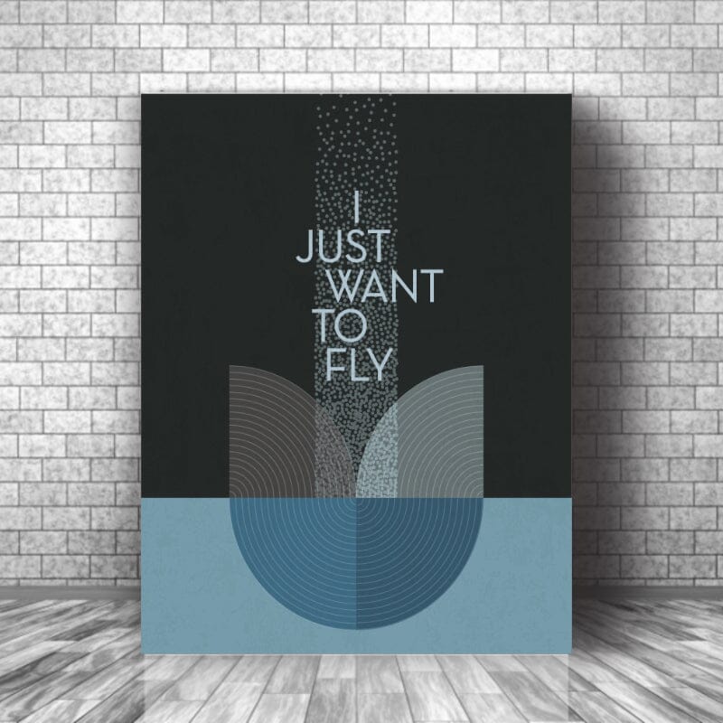 Live Forever by Oasis - Song Lyric Inspired Art Print Poster Song Lyrics Art Song Lyrics Art 11x14 Canvas Wrap