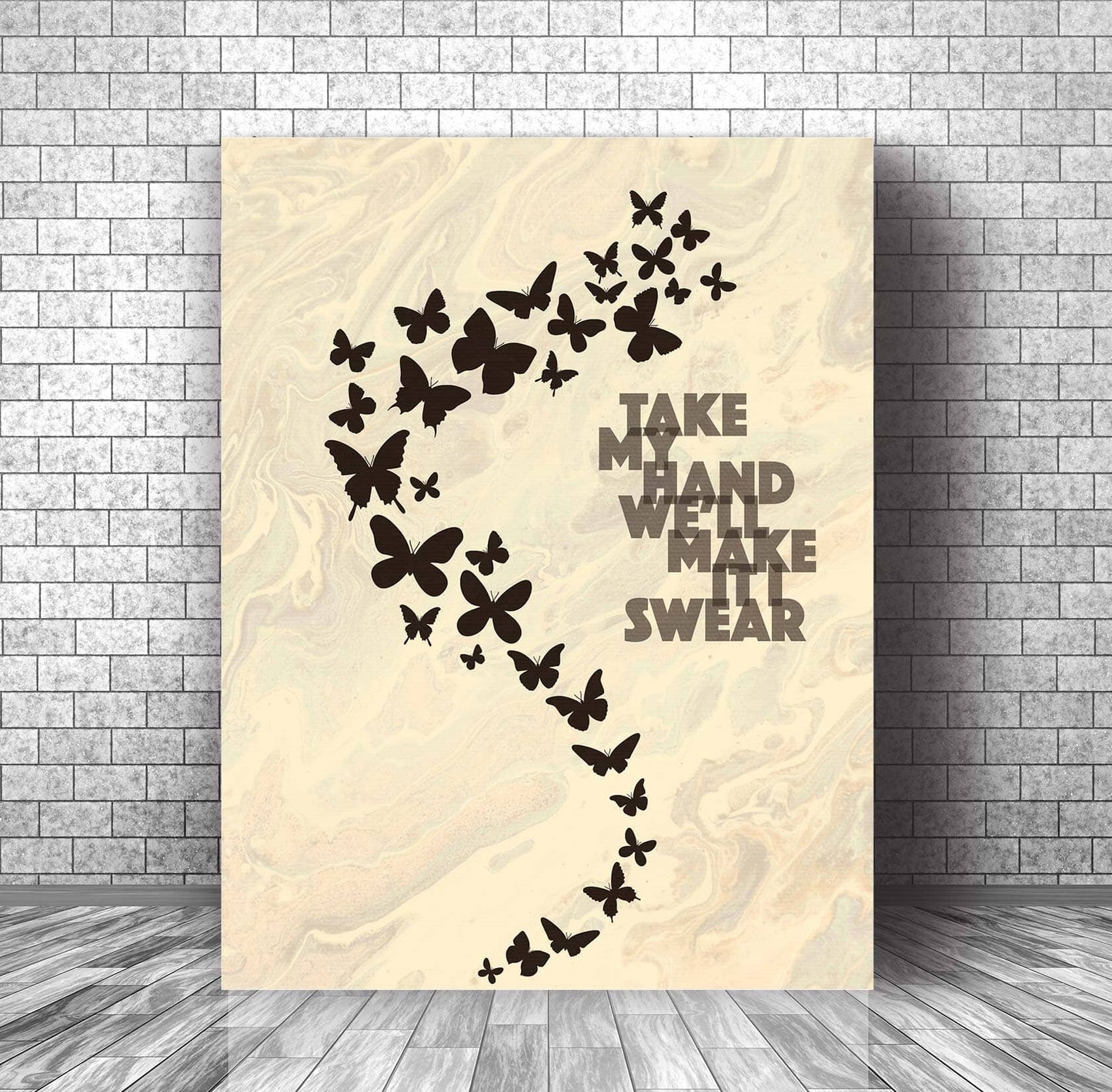 Living on a Prayer by Bon Jovi - Wall Print Rock Music Art Song Lyrics Art Song Lyrics Art 11x14 Canvas Wrap