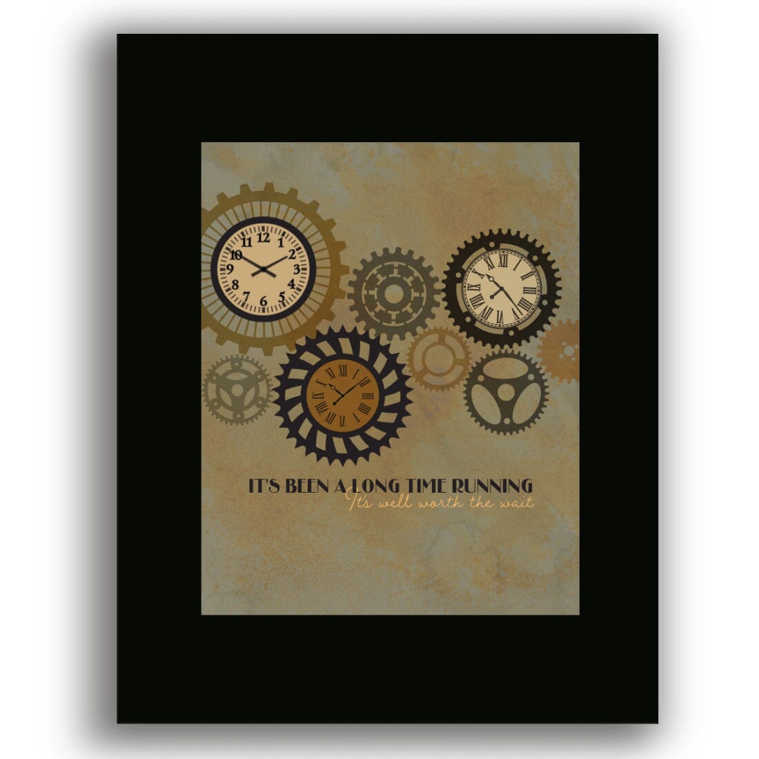 Long Time Running by the Tragically Hip - Song Lyric Print Song Lyrics Art Song Lyrics Art 8x10 Black Matted Unframed Print