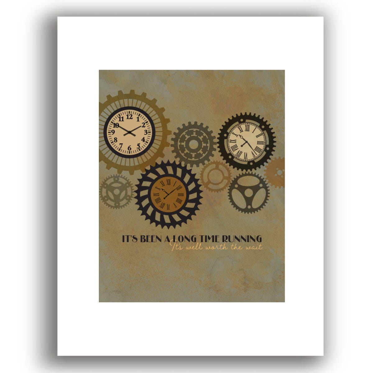 Long Time Running by the Tragically Hip - Song Lyric Print Song Lyrics Art Song Lyrics Art 8x10 White Matted Unframed Print