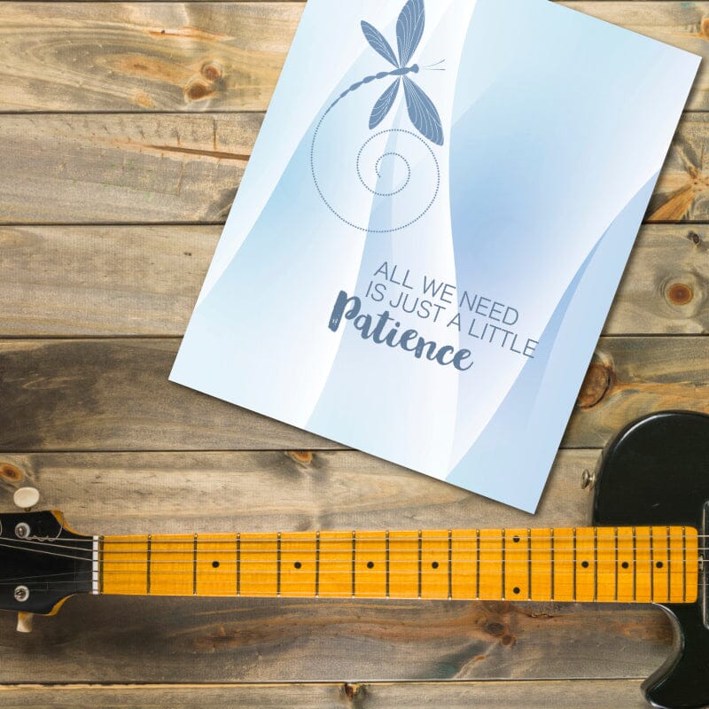 Patience by Guns n' Roses - Song Lyric Poster Illustration Song Lyrics Art Song Lyrics Art 8x10 Unframed Print